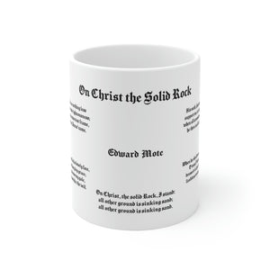 45H  On Christ the Solid Rock  Mug