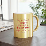 14SGM  Silver and Gold Christian Mug