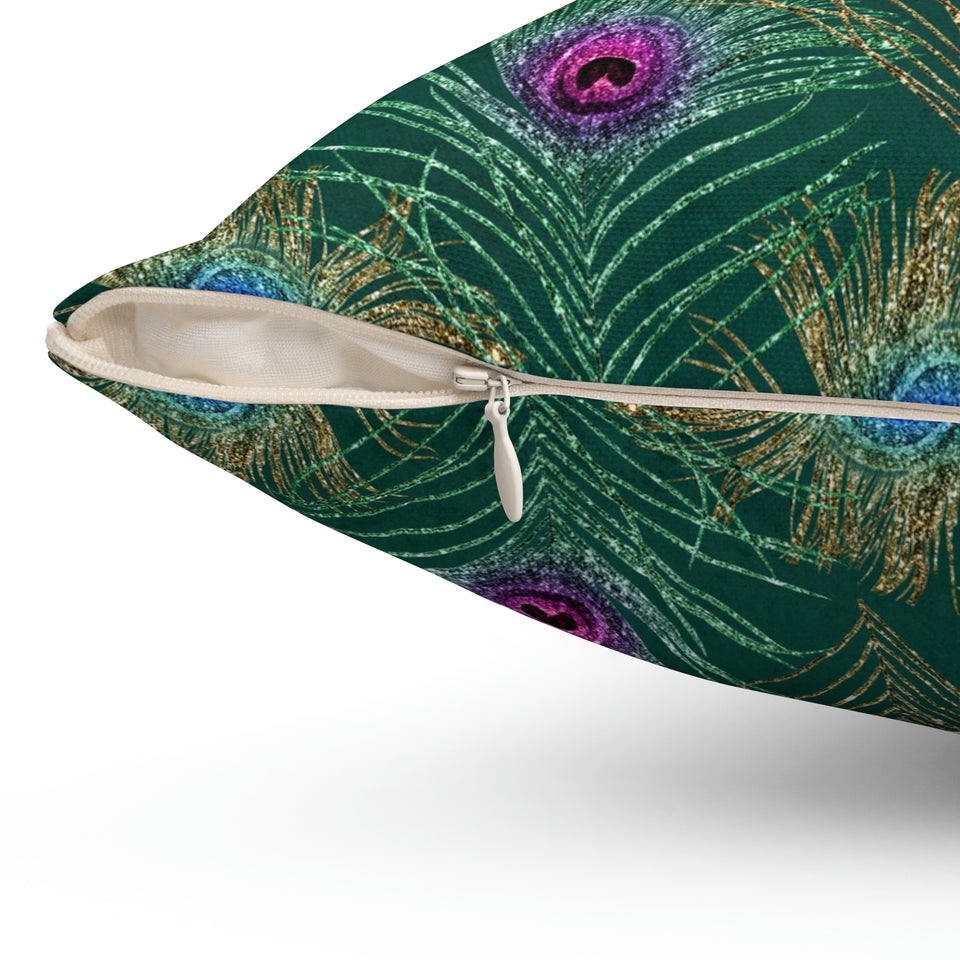 1PCF Peacock Feather Pillow