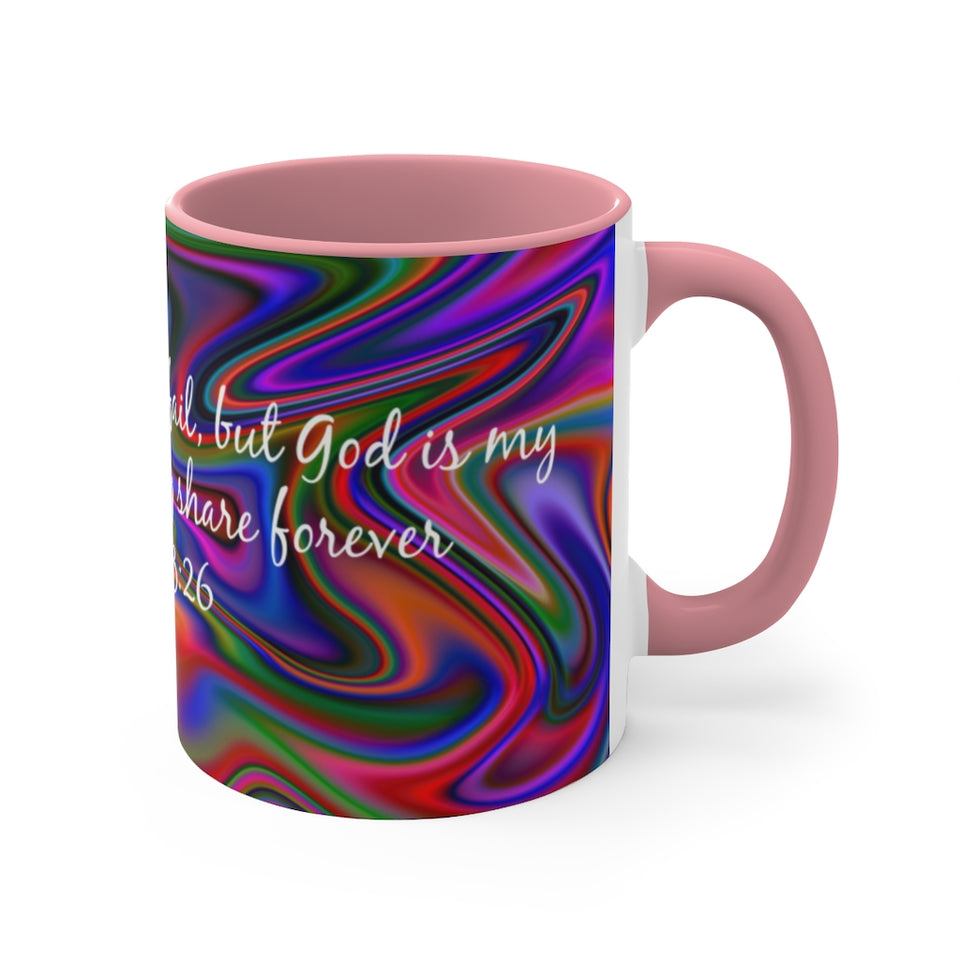 71CMSM  Colorful Marble Psalms 73:26 Mug