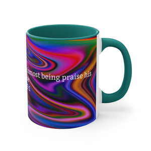 46CMSM  Colorful Marble Psalms 103:1 Mug
