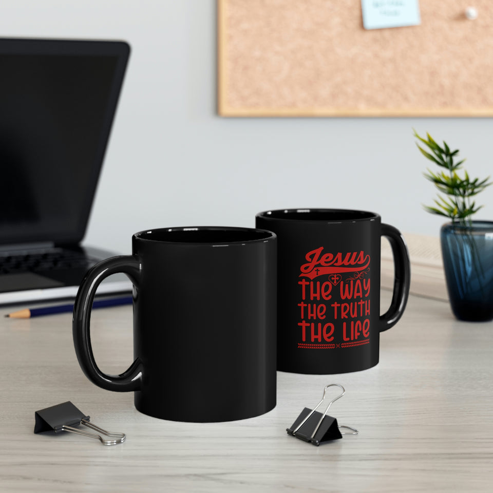 24BM  Black Christian Mug