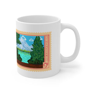 2NPS  Glacier National Park Stamp Mug