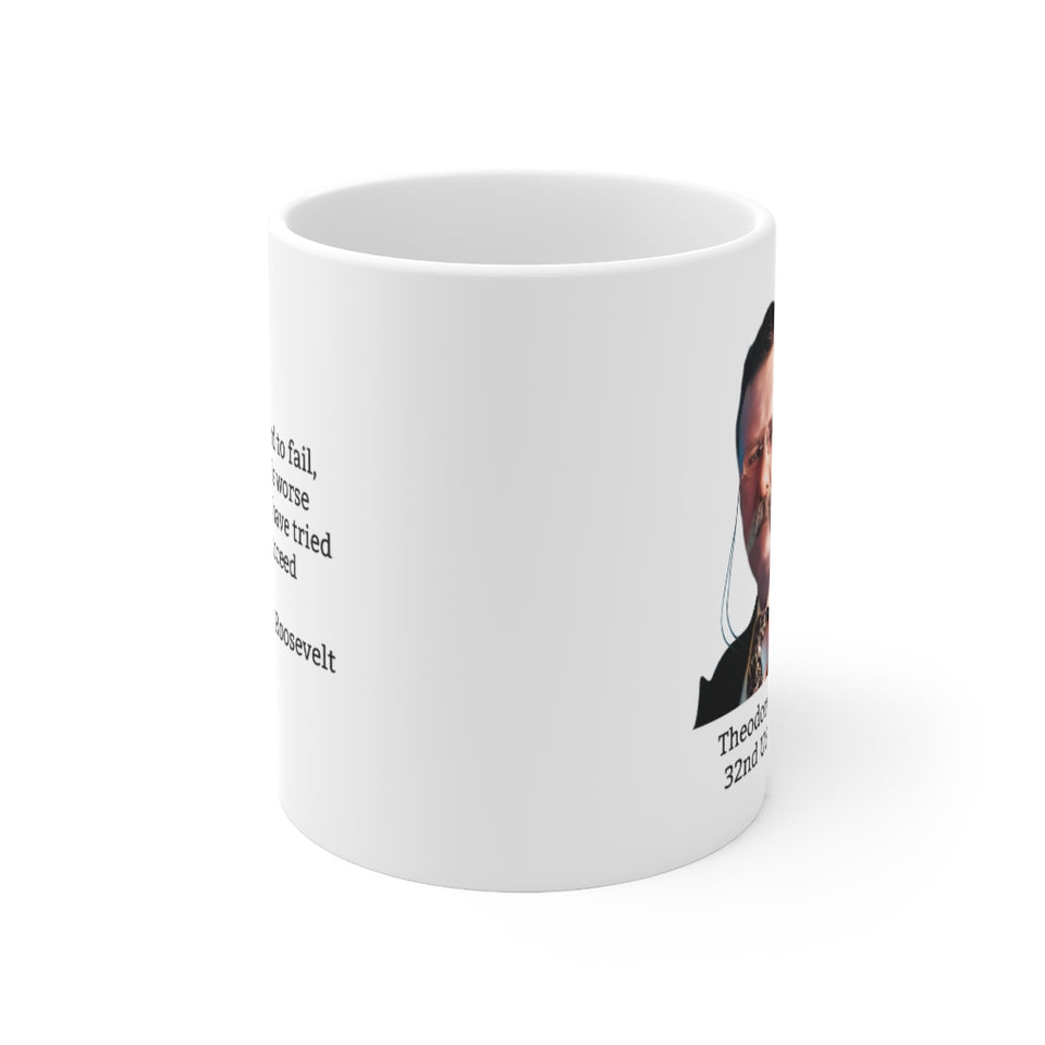 11TRQM  Theodore Roosevelt Historical Quote mug