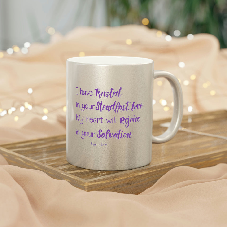 32SGM Silver and Gold Christian Mug