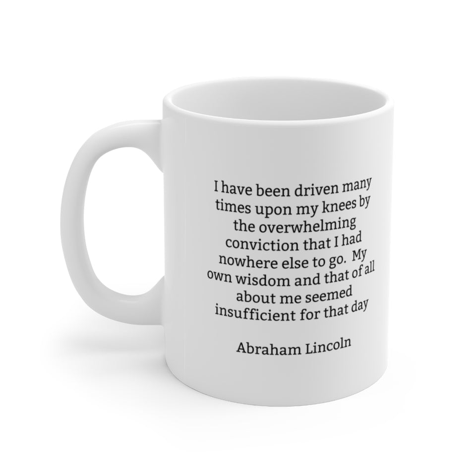 11ALM  Abraham Lincoln Historical Quote mug