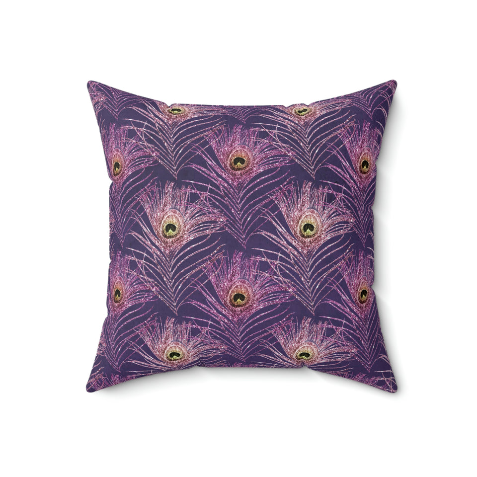 13PCF  Peacock Feather Pillow