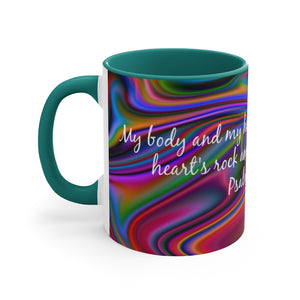 71CMSM  Colorful Marble Psalms 73:26 Mug
