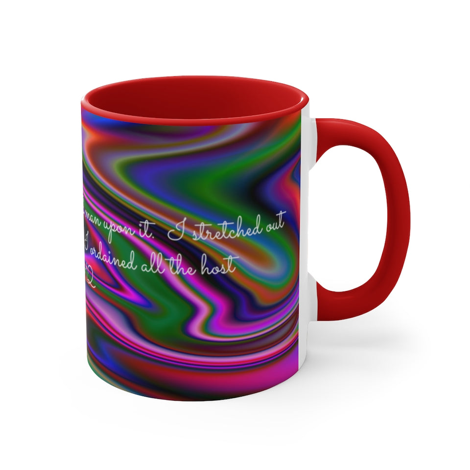 51CMSM  Colorful Marble Isaiah 45:12  Mug