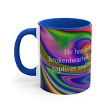 35CMSM  Colorful Marble Isaiah 61:1 Mug