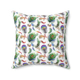 45PCF  Peacock Feather Pillow