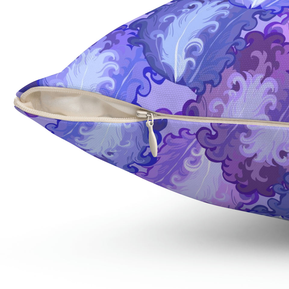 22PCF  Peacock Feather Pillow