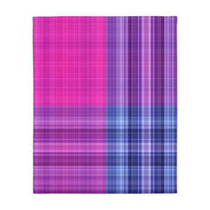 17CB  Colorful Plaid Blanket