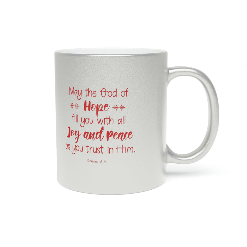 14SGM  Silver and Gold Christian Mug