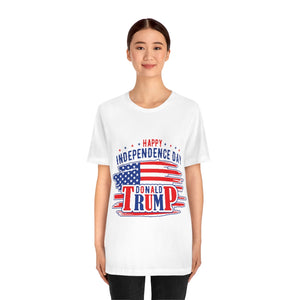 4USAR  Happy Independance Day Donald Trump t shirt