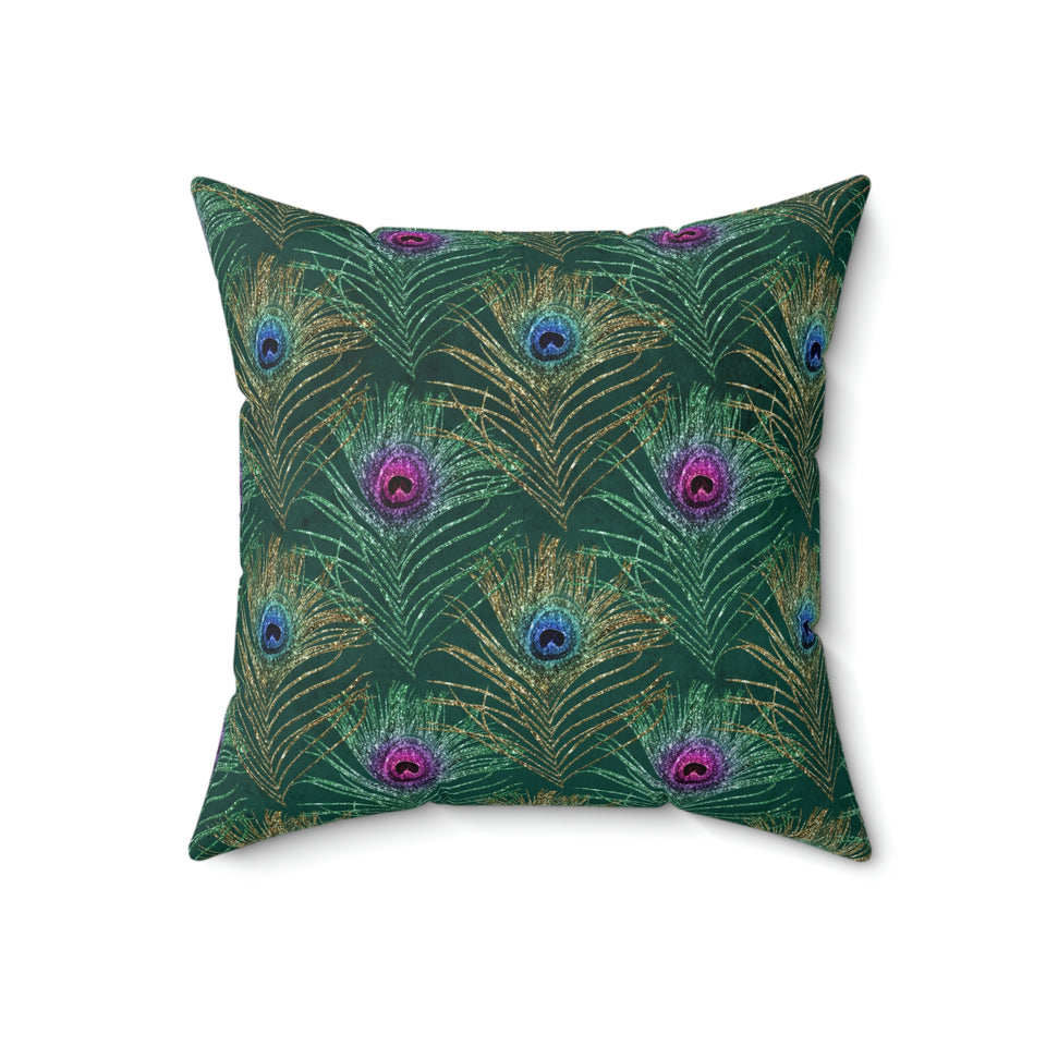 1PCF Peacock Feather Pillow
