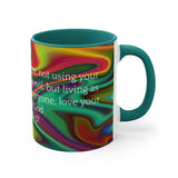 39CMSM  Colorful Marble 1 Peter 2:16-17 Mug