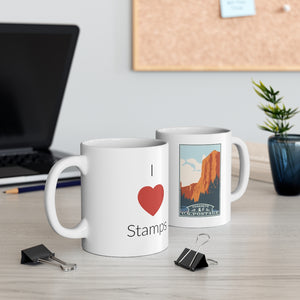 4NPS  Yosemite National Park Stamp Mug