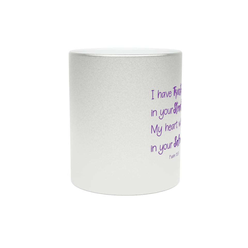 32SGM Silver and Gold Christian Mug