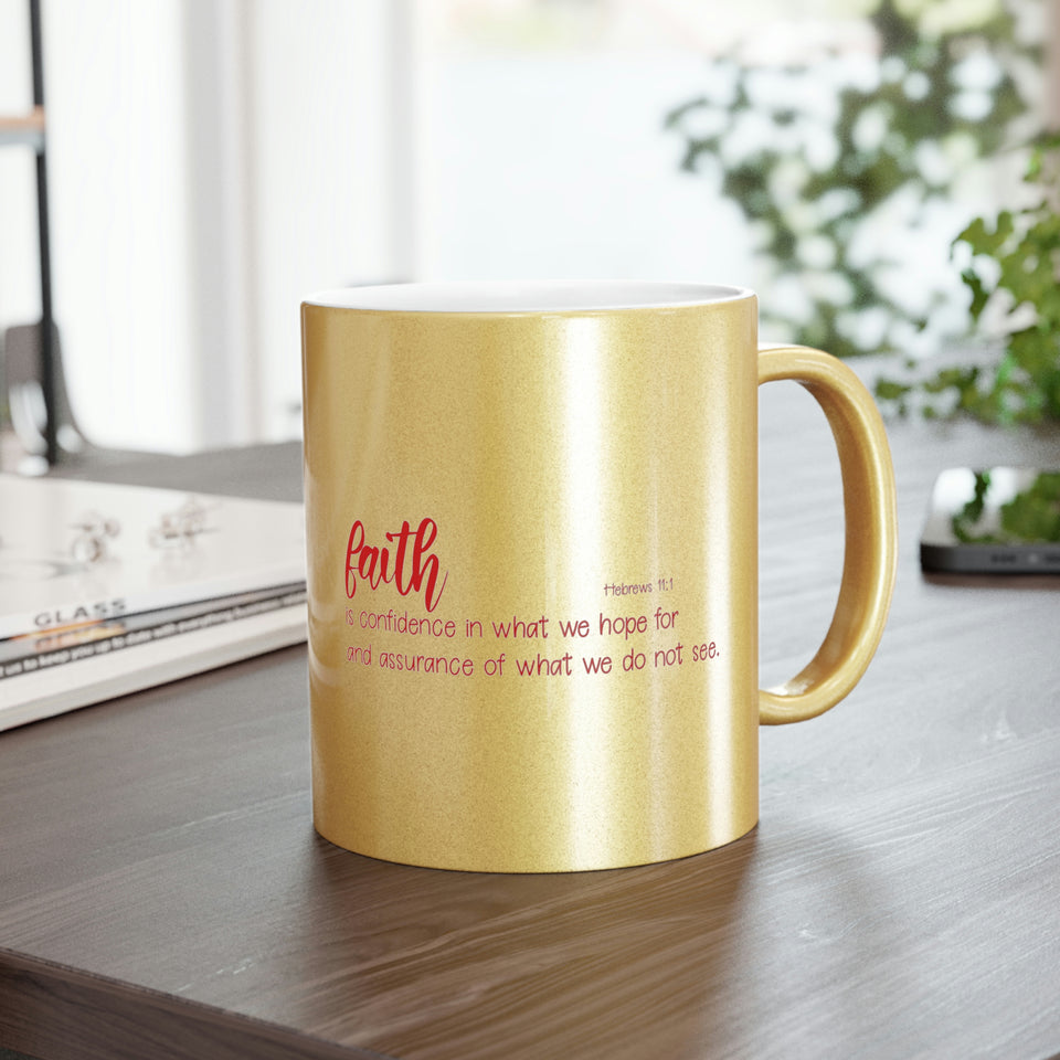 25SGM  Silver and Gold Christian Mug