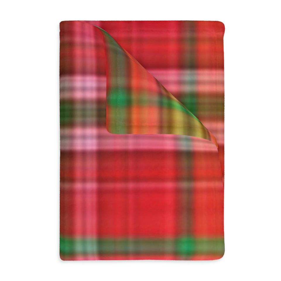 62CB  Colorful Plaid Blanket