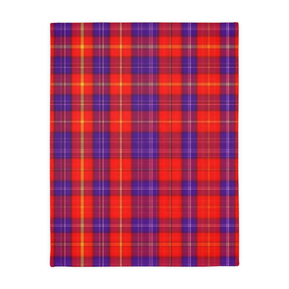 34CB  Colorful Plaid Blanket