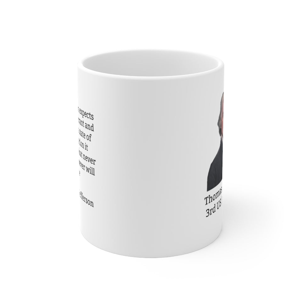 13TJQM  Thomas Jefferson Historical quote mugs