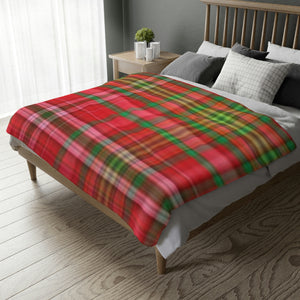 62CB  Colorful Plaid Blanket