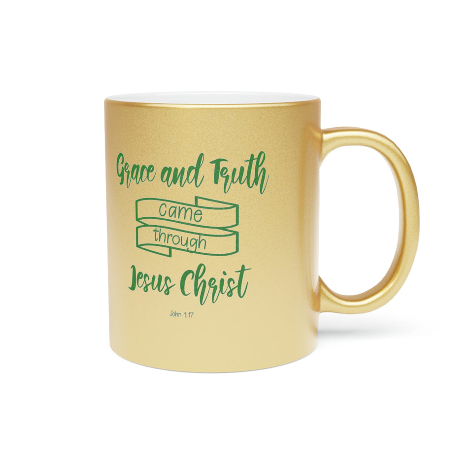 30SGM  Silver and Gold Christian Mug