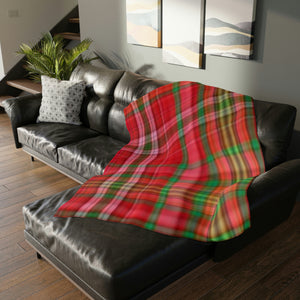 62CB  Colorful Plaid Blanket