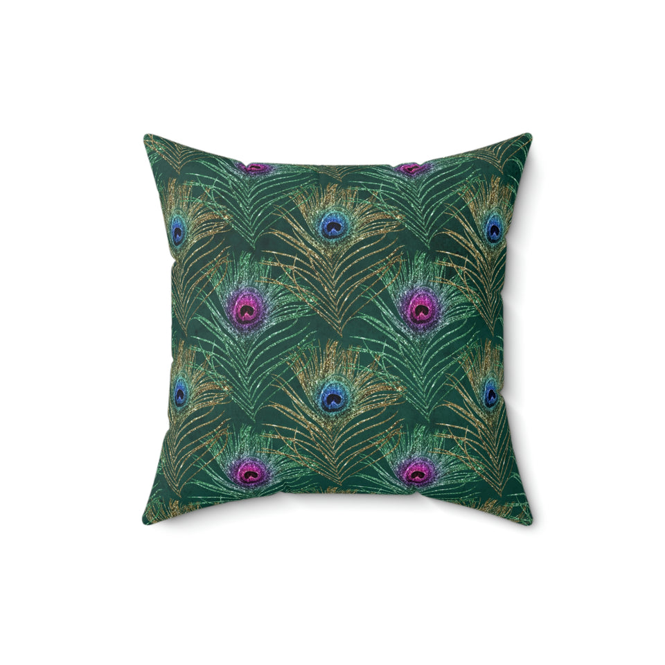 1PCF Peacock Feather Pillow