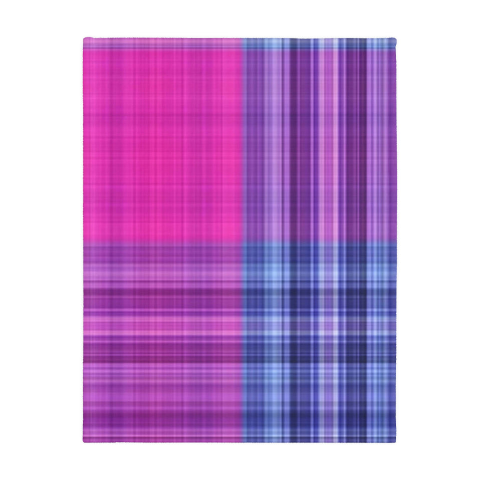 17CB  Colorful Plaid Blanket
