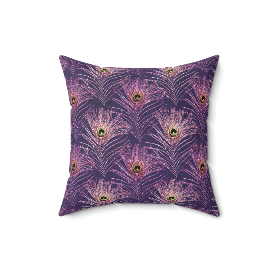 13PCF  Peacock Feather Pillow