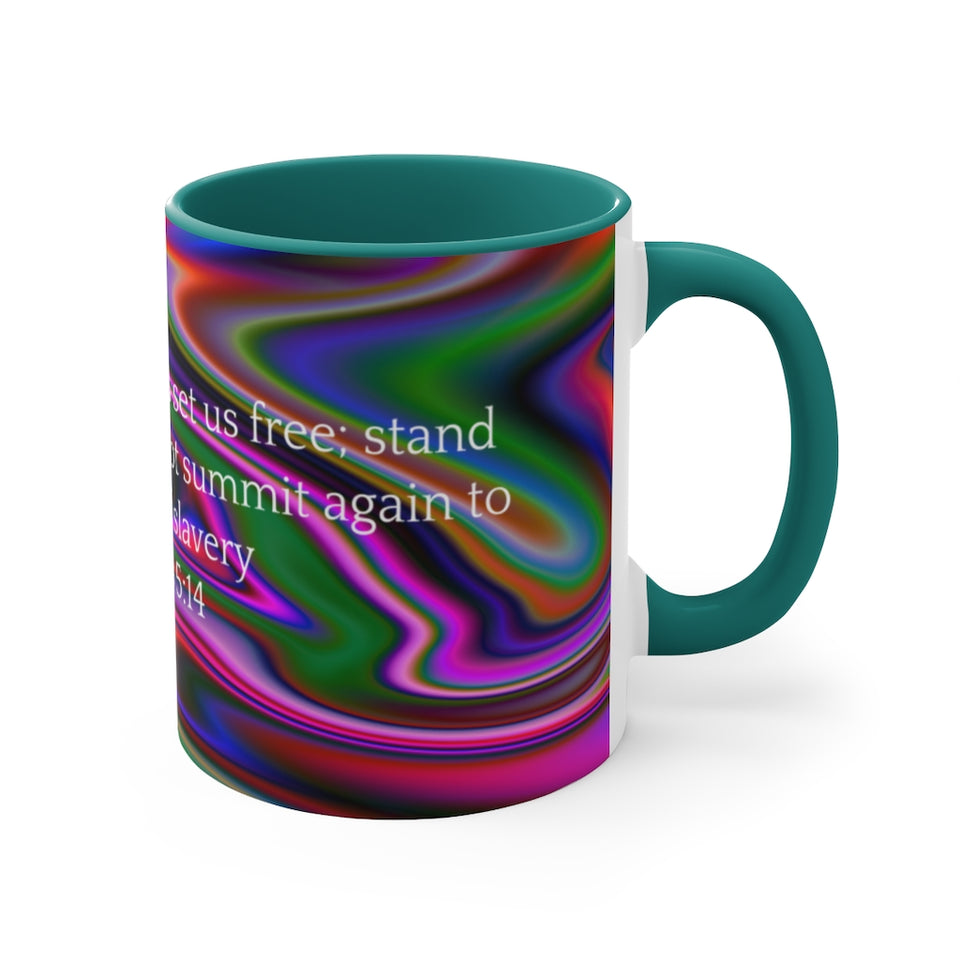 29CMSM  Colorful Marble Galatians 5:14 Mug