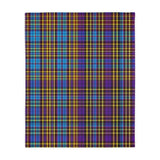 48CB  Colorful Plaid Blanket