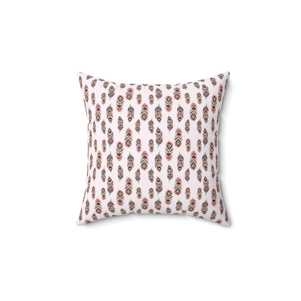 37PCF  Peacock Feather Pillow