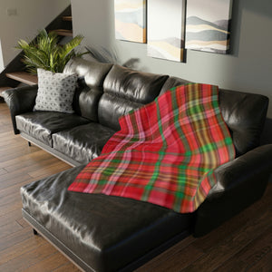 62CB  Colorful Plaid Blanket