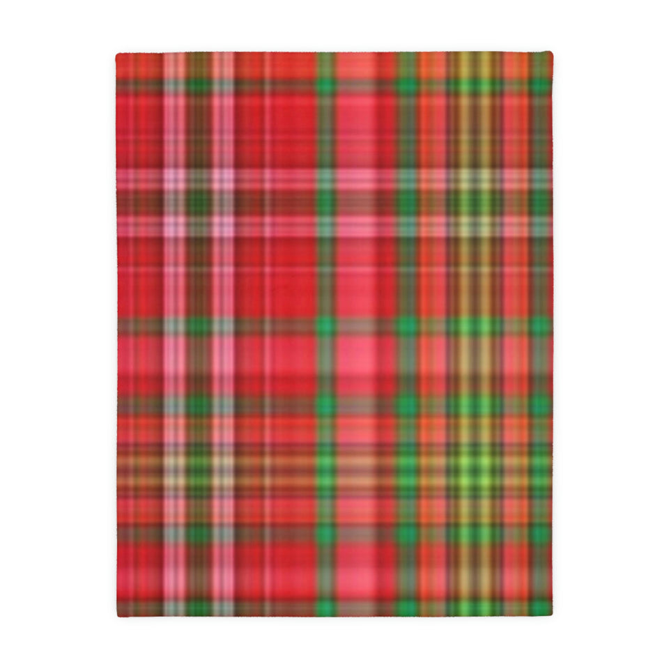 62CB  Colorful Plaid Blanket