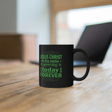 38BM  Black Christian Mug
