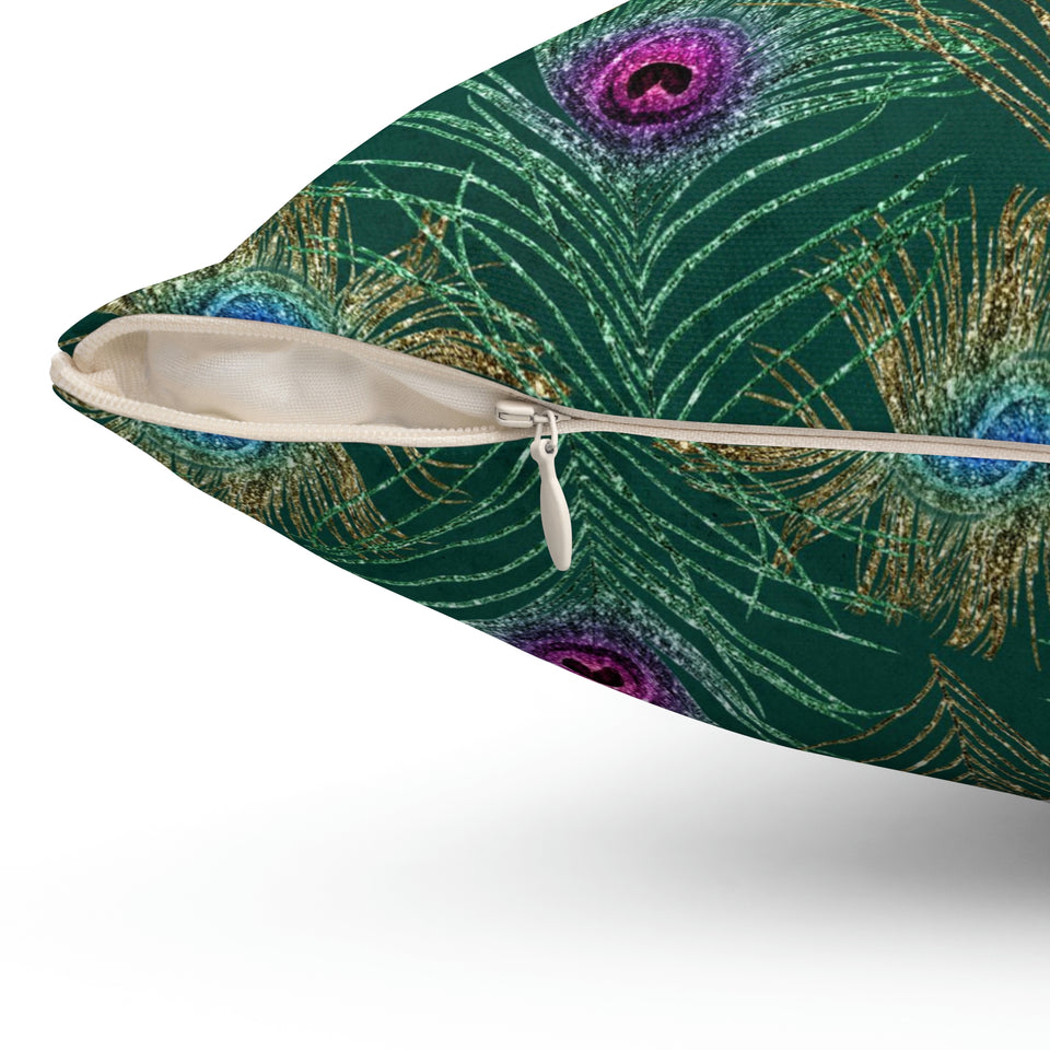 1PCF Peacock Feather Pillow