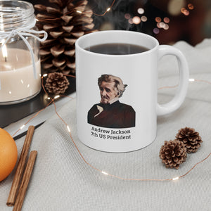 11JQM  Andrew Jackson Historical quote mug
