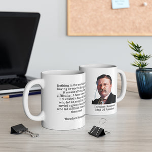 3TRQM  Theodore Roosevelt Historical quote mug