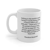 3TRQM  Theodore Roosevelt Historical quote mug