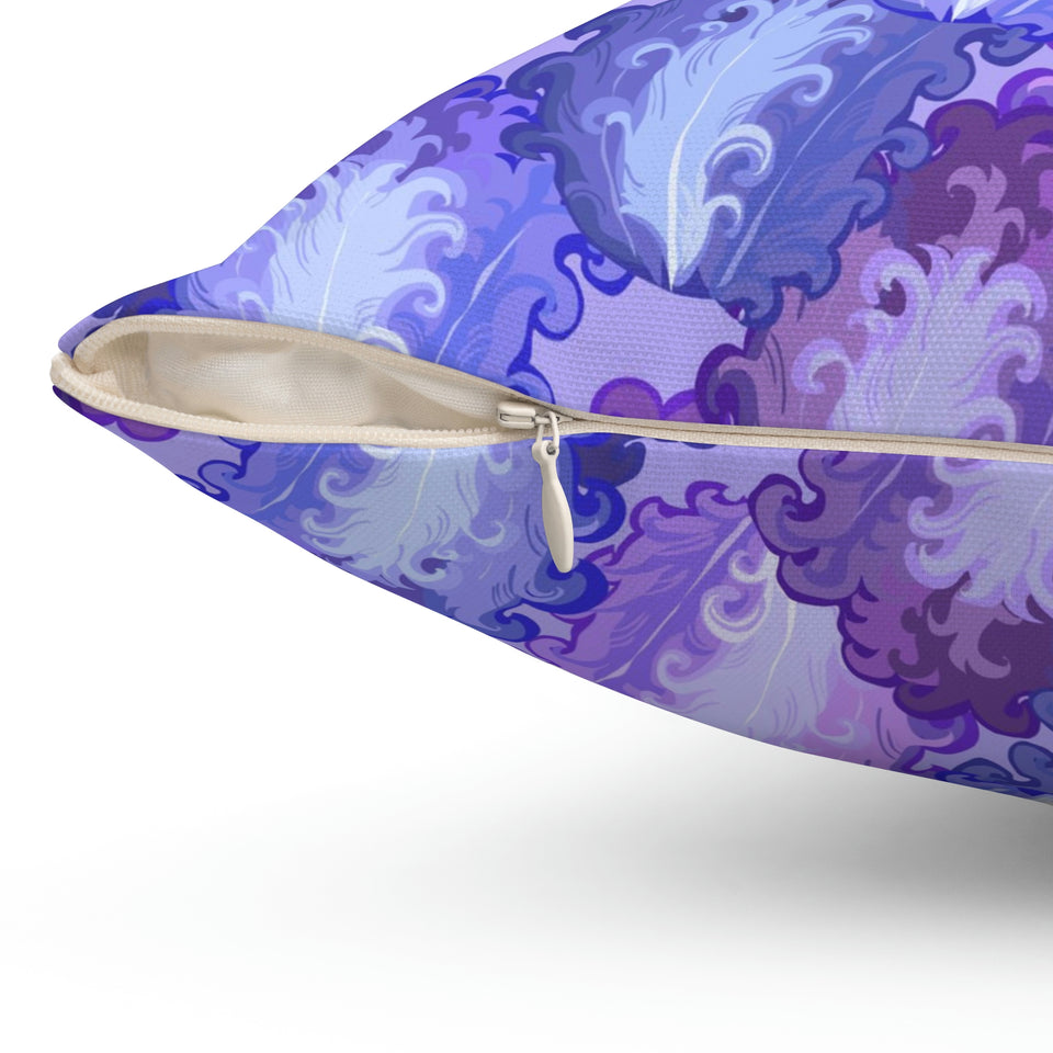 22PCF  Peacock Feather Pillow