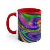 35CMSM  Colorful Marble Isaiah 61:1 Mug