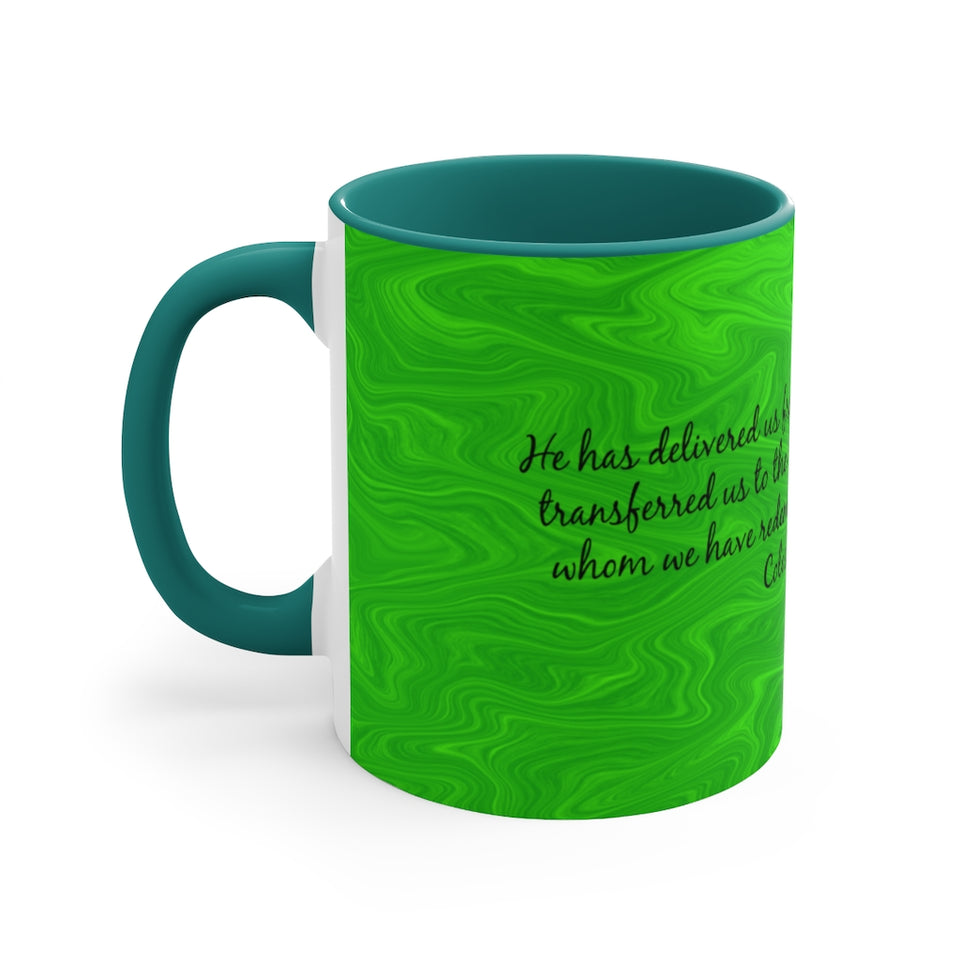 5CMSM  Colorful Marble Colossians 1:13-14 Mug