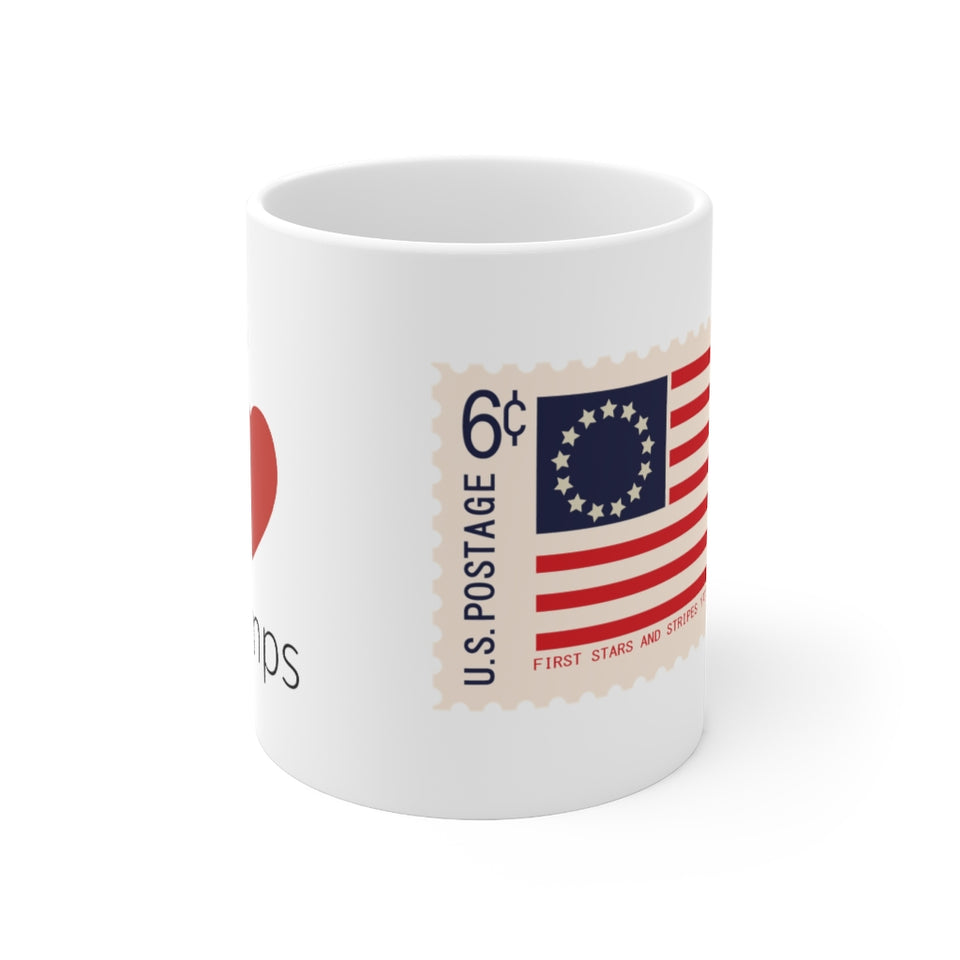 3FSM  US Flag Stamp Mug