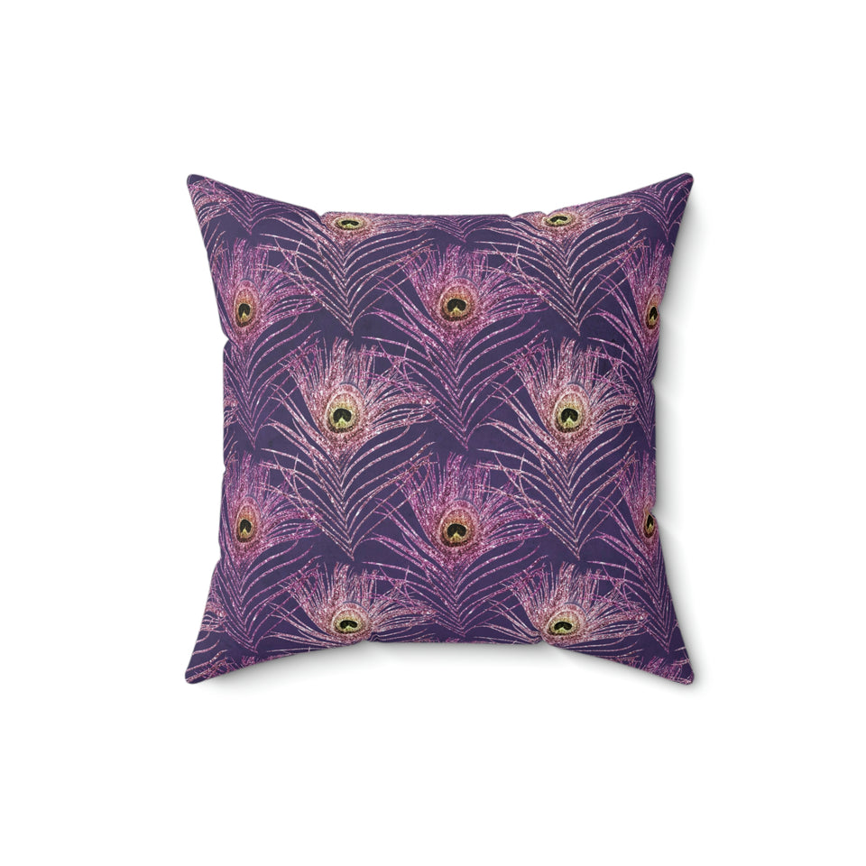 13PCF  Peacock Feather Pillow