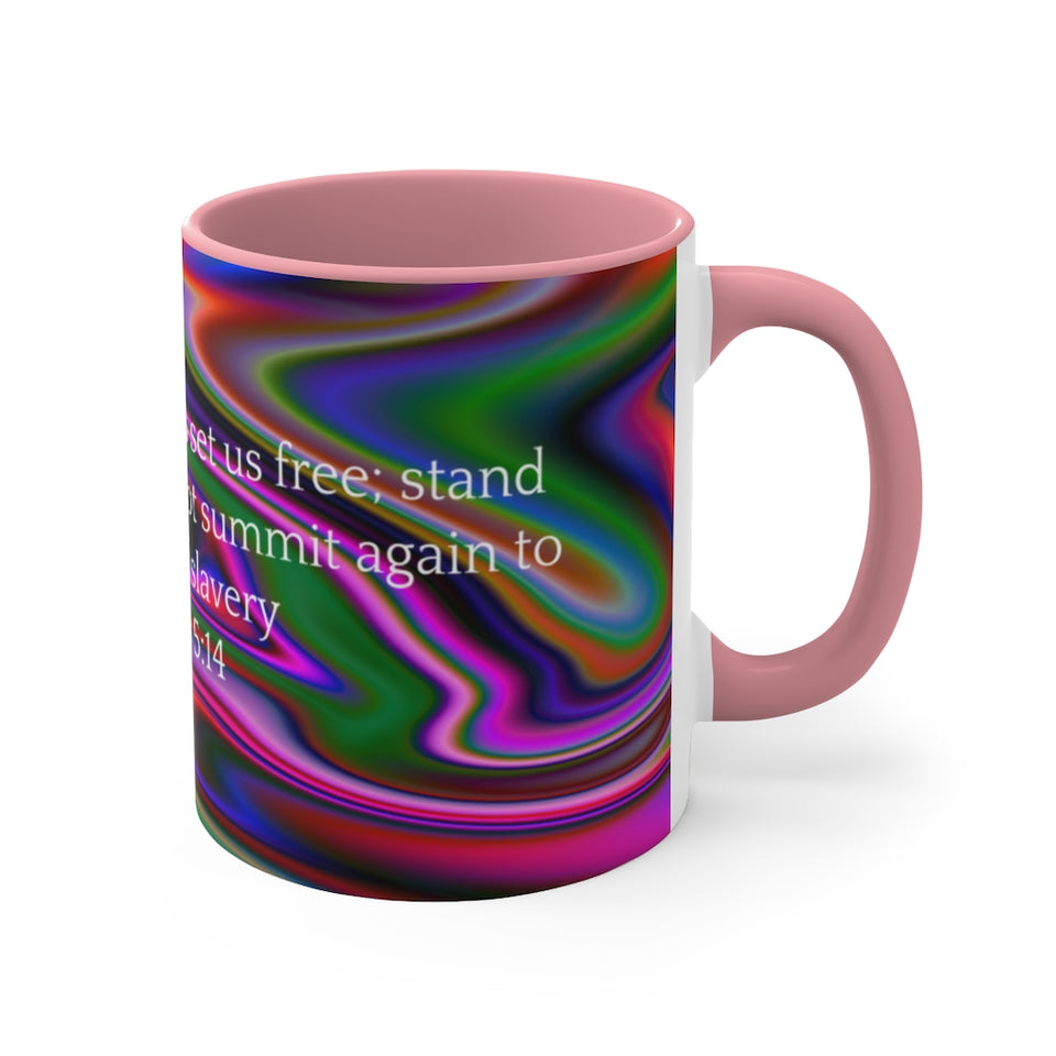 29CMSM  Colorful Marble Galatians 5:14 Mug