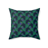 34PCF  Peacock Feather Pillow